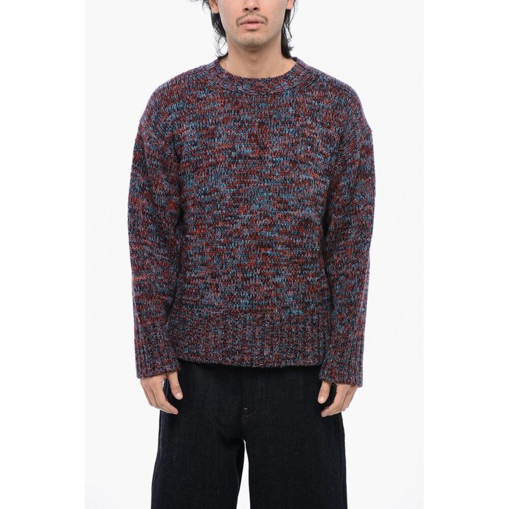 Melange Wool Sweater CHUNKY Crewneck